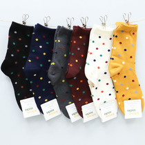 South Korea imported East Gate kikiyasocks fashion Joker wave point stacking socks in the tube socks women Four Seasons Cotton