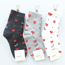 South Korea imported East Gate kikiyasocks fashion love socks cotton socks cotton socks women Four Seasons Cotton