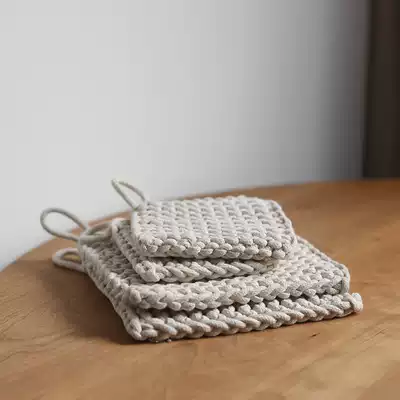 Park room exported to Japan hand made cotton coaster insulation mat bowl mat simple and beautiful