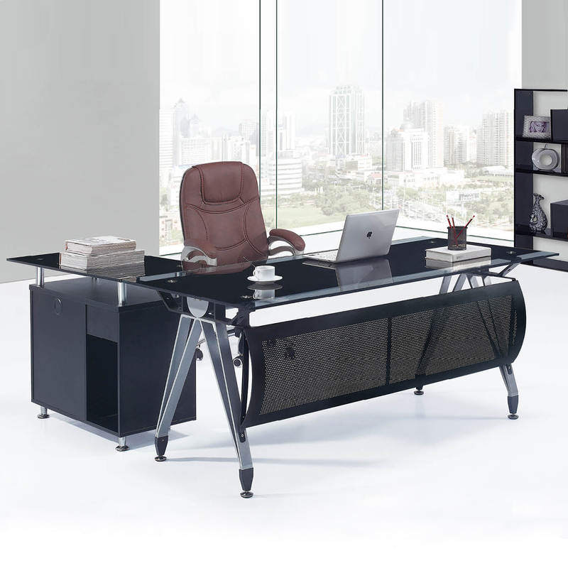 Office Furniture Boss Desk Executive Desk Tempered Glass Desk Director Desk Simple Modern Manager Desk Supervisor Desk