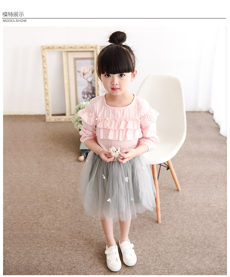 Chemise fille à manche longue - Ref 2086242 Image 10