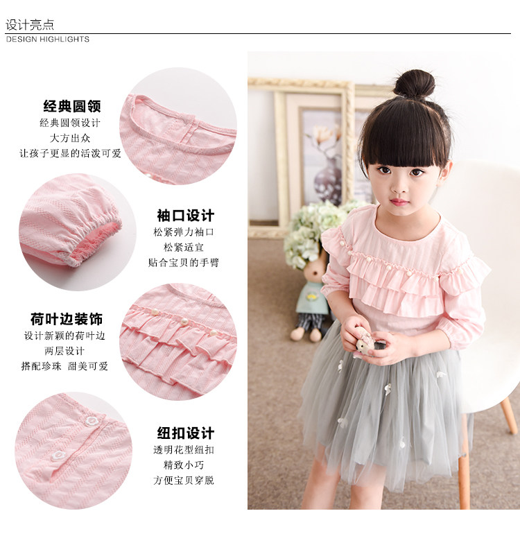 Chemise fille à manche longue - Ref 2086242 Image 9