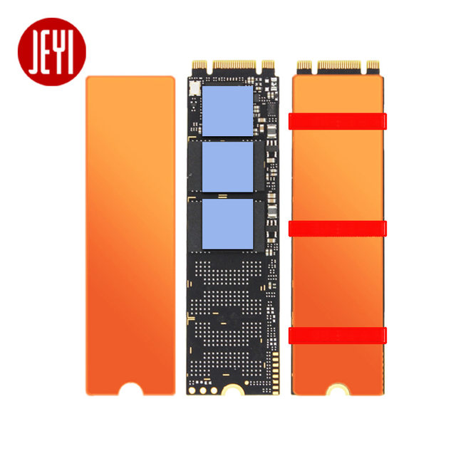 Jiayi Love Copper M.2 Nvme Pure Copper Heat Sink Ngff Heat Sink Ssd Radiator Thermal Conductive Double-Sided Tape Vest