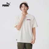 Puma, спортивная хлопковая футболка подходит для мужчин и женщин для отдыха, свободный крой