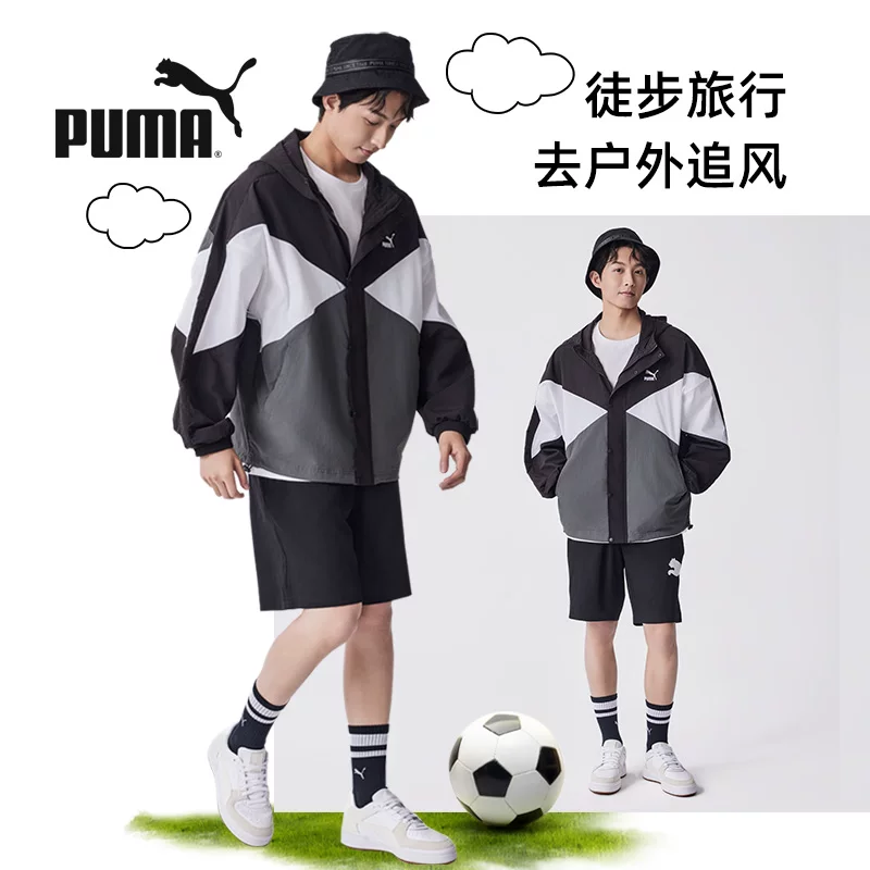 Шорты для летнего спорта Puma, брюки, свободный прямой крой