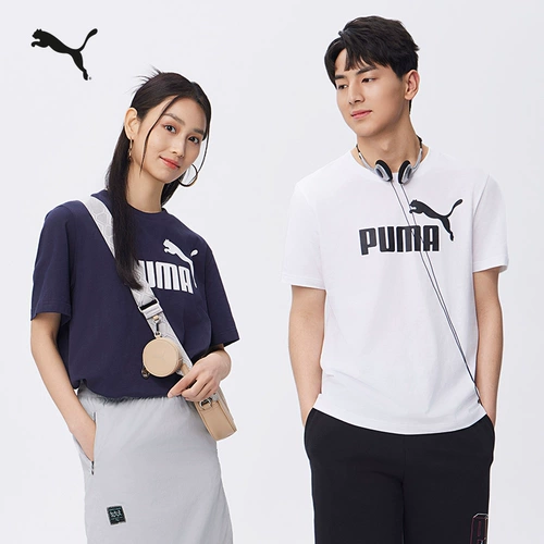 Puma, летняя спортивная футболка с коротким рукавом для отдыха, свободный крой