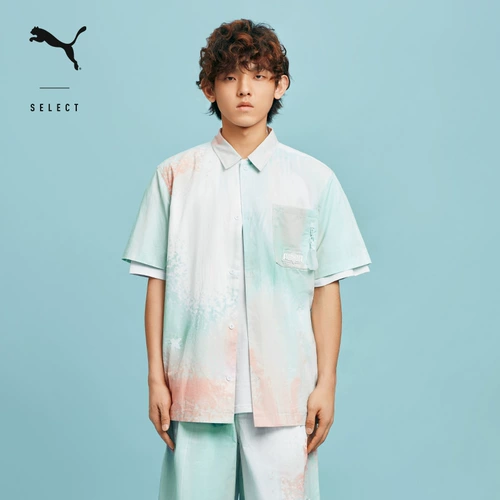 Puma, летняя рубашка подходит для мужчин и женщин, оверсайз