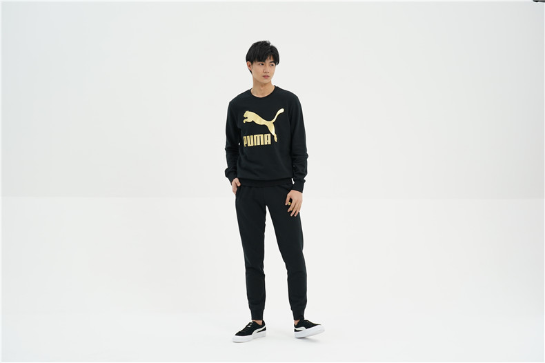 PUMA Hummer Official Áo len cổ điển nam cổ điển Logo 579069 - Thể thao lông cừu / jumper áo hoodie nữ dày
