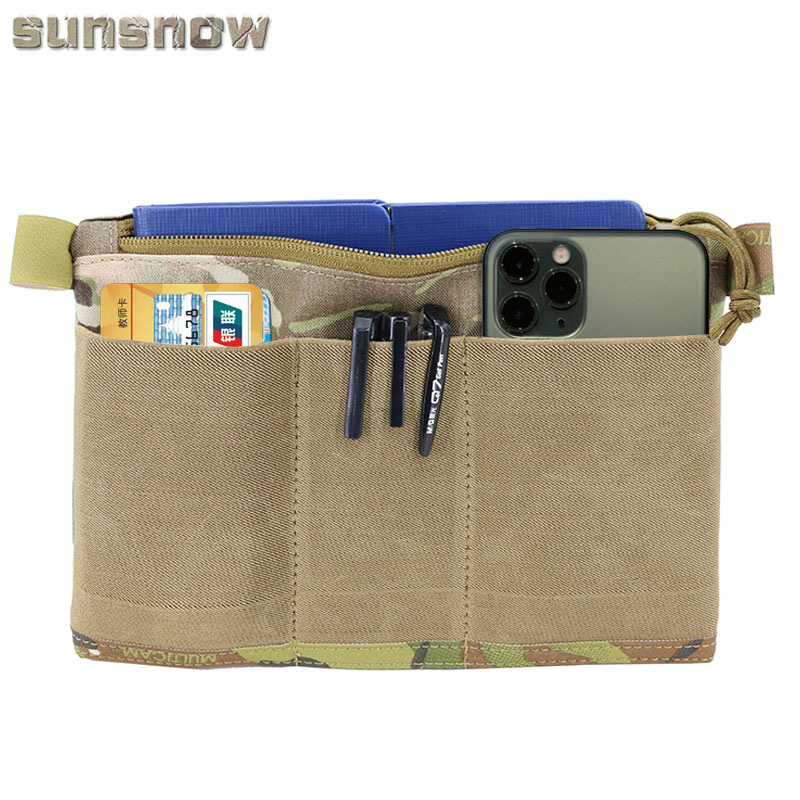 (Sun snow)Tactical backpack Internal storage bag thorn EDC bag Velcro sticky bag Sundries bag