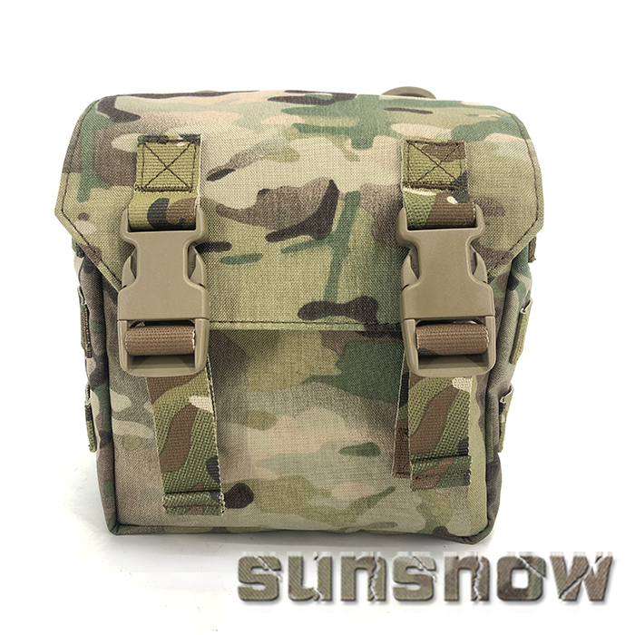 (Sun Snowfall) Army fan tactics attached to multi-terrain camouflay ass-bag Tactical waist seal attached