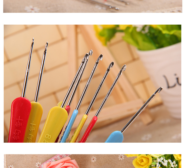 Móc đôi đan bằng tay móc rỗng móc móc giày móc len hướng dẫn sử dụng công cụ DIY - Công cụ & vật liệu may DIY kéo cắt vải