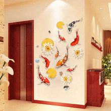 中国风3D立体墙贴画创意壁纸