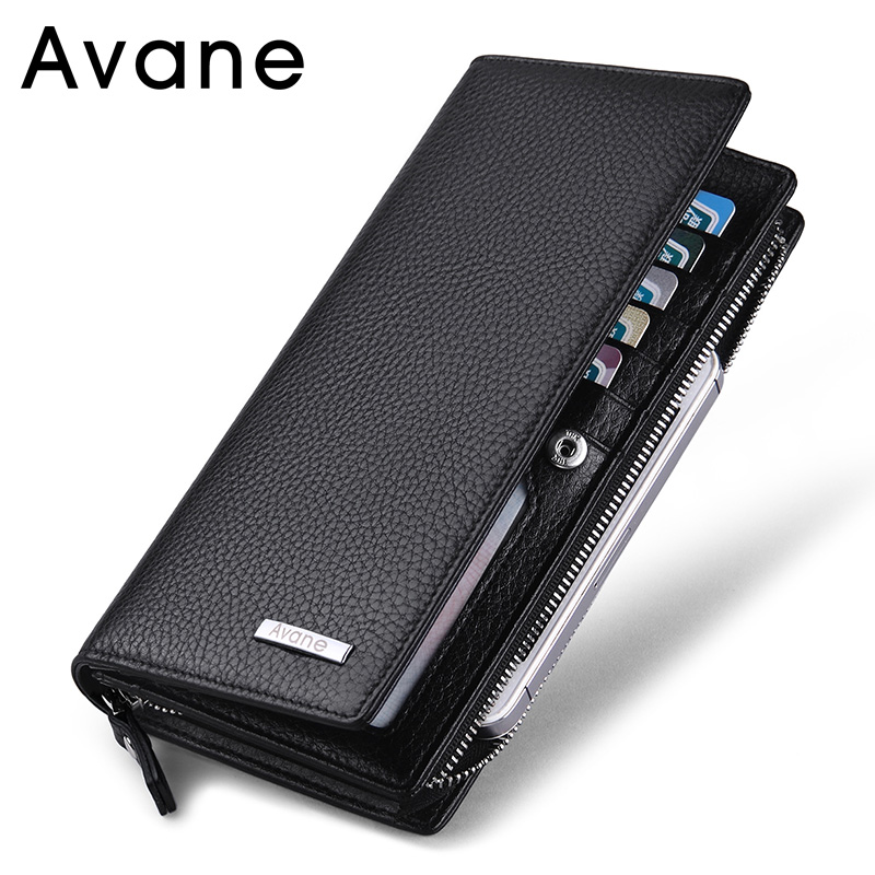Avane Emani Manny Man Handle Package Bull Wallet Double Card Long Wallet Business Mobile Pack