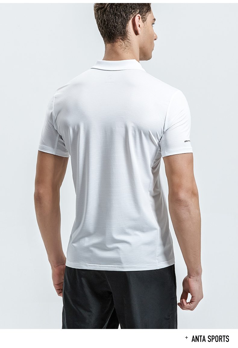 Áo thun ngắn tay Anta nam POLO 2019 mới hè thoáng khí thấm mồ hôi và nhanh khô áo thể thao 95827141 - Áo polo thể thao polo áo