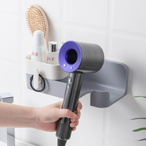Blow rack No holes in bathroom toilet toilet storage rack wall-mounted hair dryer hanger air tube rack