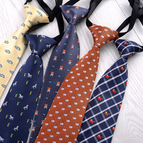 Childrens tie suit mens small suit tie boy tie primary school uniform baby tie British big boy