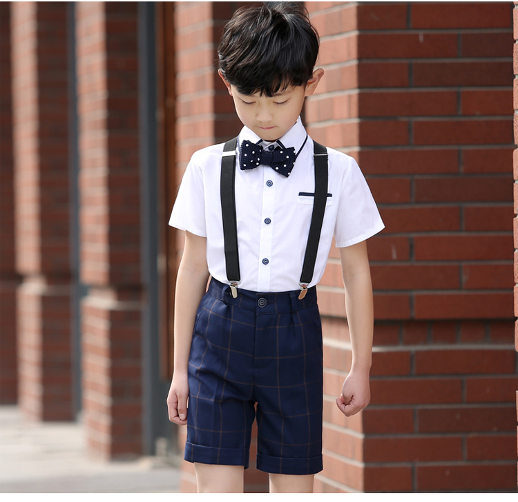 Trường tiểu học hoa cô gái ăn mặc cậu bé máy chủ trang phục bộ ngắn- tay trẻ em của Anh yếm trẻ em trang phục của trẻ em đồ bé gái