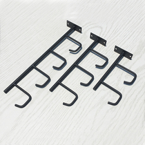 Silver upper wall badminton racket adhesive hook tennis racket display rack table tennis racket bracket sports goods exhibition shelf