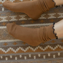 Seconds Kill Autumn-Courtesy Praise hymn Fancy Lace Pile Socks 100 Hitch Socks Children Short Socks South Korea Cute Spring And Autumn Silo Socks