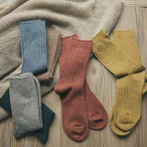 Silk-around sauce] such as trampled cotton-like wool socks ~ resistant to look 9 colors Candy Color Wool Short Socks stockings Sox Soyuz