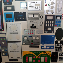 Customized membrane switch panel pet button panel instrument frosted pvc panel sticker printing custom panel button