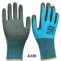 12 Shuangxingyu A338 giant endurance wear-resistant non-slip oil-proof breathable work protection labor protection impregnated rubber gloves