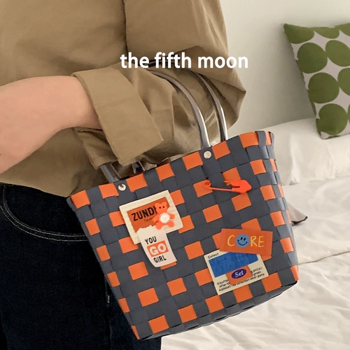 Thefithmoon милая красочная свежая пластиковая пластиковая плетена