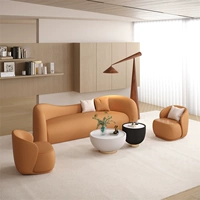 Комбинация 1+1+3+журнальный столик [оранжевый]