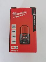 New original dress Milwaukee Miwochi US Mevauchi M12B3 rechargeable red lithium battery 12V3 0AH