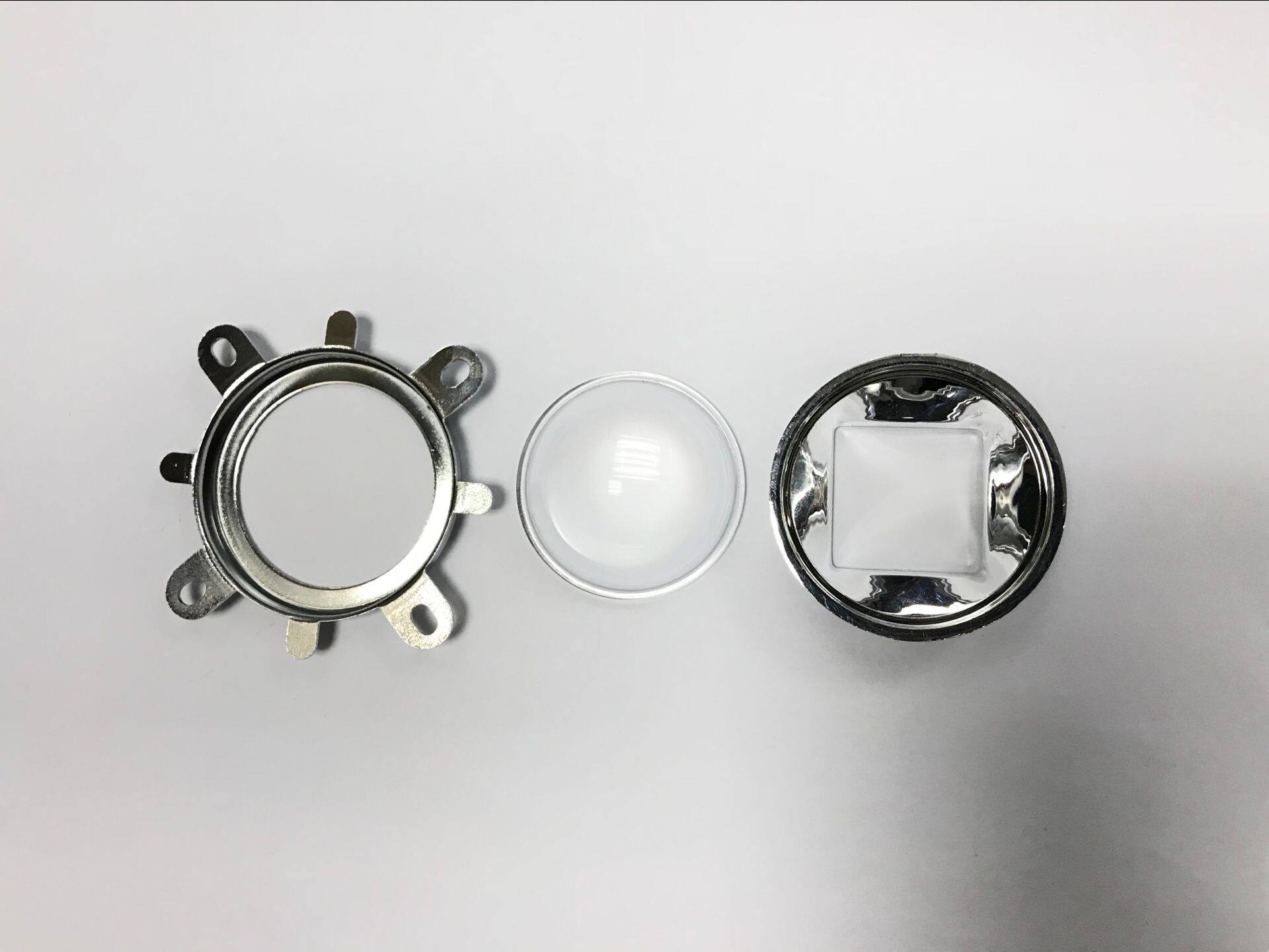 10w20w30W50W100w LED lamp beads with 60 degree 90 degree optical lens 44mm57mm67mm77mm