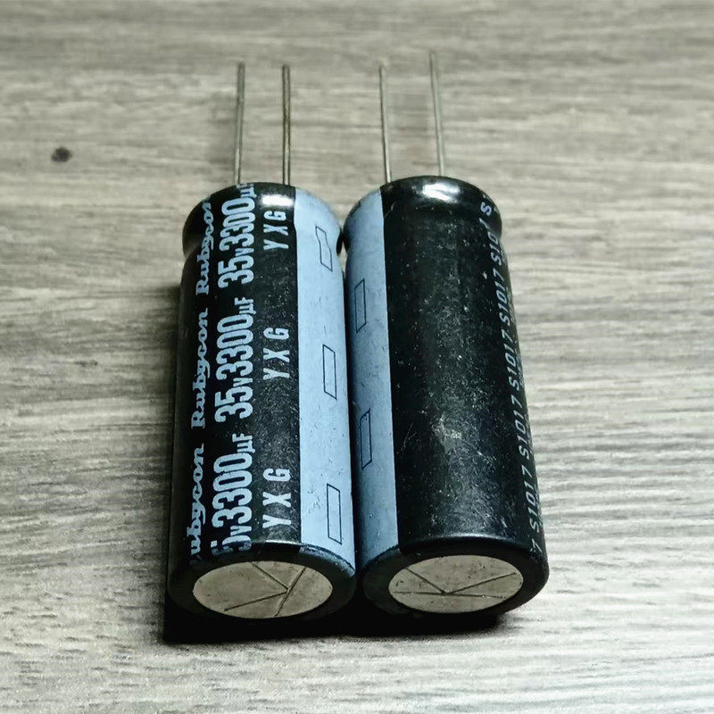 音响功放电容红宝石Rubycon 35V 3300uf 16*35 105度  铝电解电容