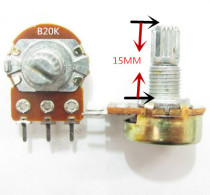 New WH-148 B20K 20k single 3 foot volume adjustment potentiometer B203 axial length 15mm 10