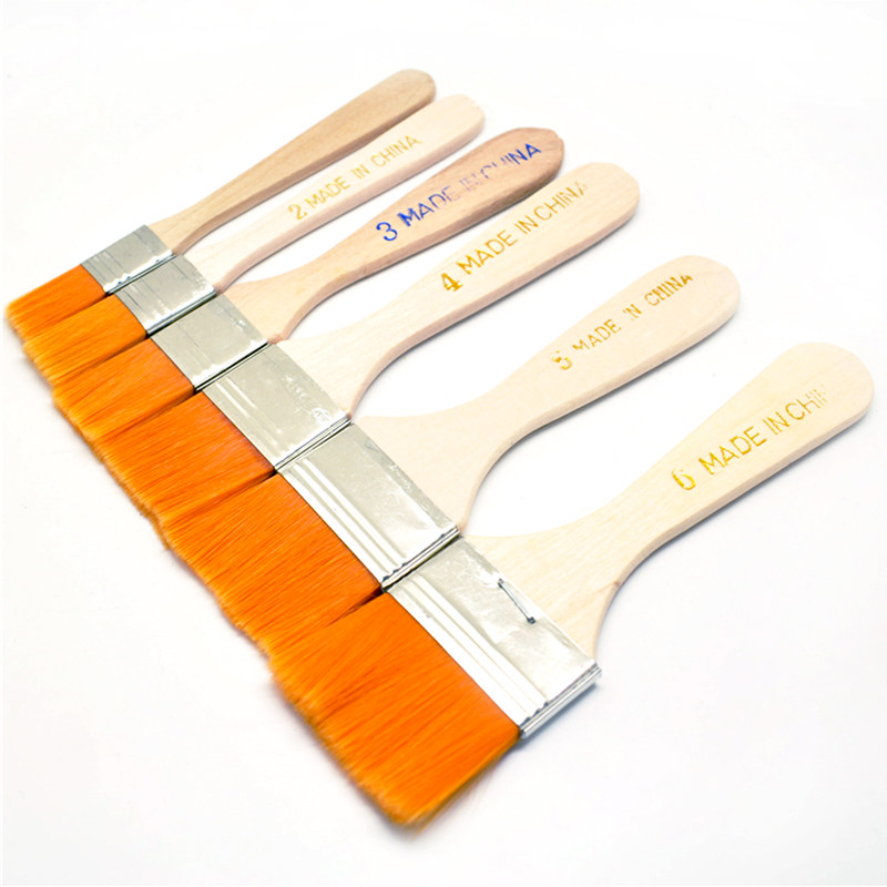 Paint Brush Paint Brush Soft Bristle Brush Brown Bristle Brush Clean Dust Brush No. 1-No. 10 Set of 10