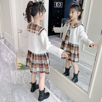 Girls foreign style dress spring and autumn 2021 New Children 5 fashion 6 little girl 7 princess skirt 4-8 tide
