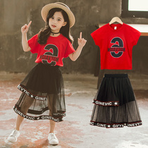 3 Children 4 girls dress 5 summer clothes 2021 new princess skirt children summer Foreign Style 6 year old girl suit