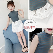 3 Children 4 girls dress 5 summer clothes 2021 new children summer Foreign style princess skirt 6 years old girl suit