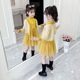 Girls sweater dress 2022 autumn new foreign style dress autumn and winter little girl princess skirt children's suit skirt