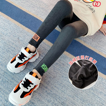3 Children 4 foreign atmosphere 5 autumn and winter clothes 6 girls leggings 7 thick 8 plus velvet long trousers children warm pants 10 years old