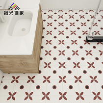 Balcony vintage tiles Nordic poor wind toilet bathroom wall tiles restaurant House tile 200 homestay floor tiles