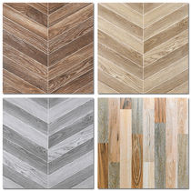 Fish bone wood grain tiles 600 courtyard garden non-slip floor tiles dining room living room herringbone spelling imitation wood grain imitation floor tiles