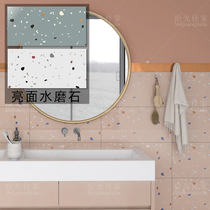 Indoor color terrazzo wall tiles 300*600 kitchen bathroom wall tiles bathroom half wall glossy interior wall tiles