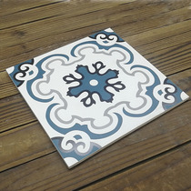 Nordic retro small tiles 300*300 kitchen living room dining tile blue and white porcelain parquet floor tiles wall tiles