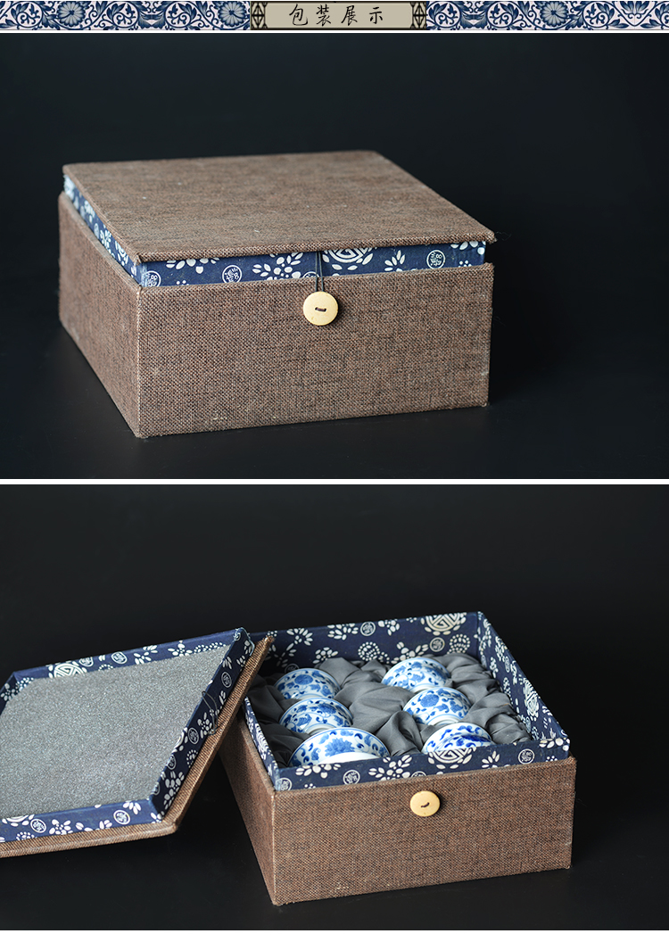 Offered home - cooked at flavour hand - made porcelain bound lotus flower only three tureen tea cups of jingdezhen ceramic bowl tea by hand