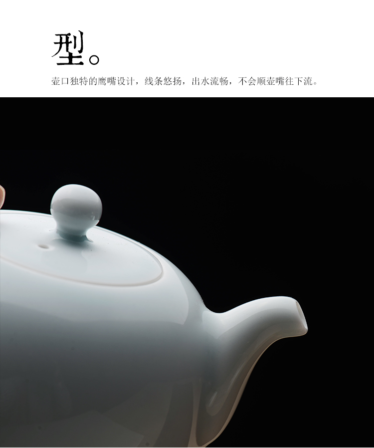 Offered home - cooked at taste, green glaze teapot jingdezhen ceramic tea set manually single glaze porcelain teapots