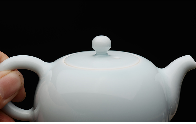 Offered home - cooked at taste, green glaze teapot jingdezhen ceramic tea set manually single glaze porcelain teapots