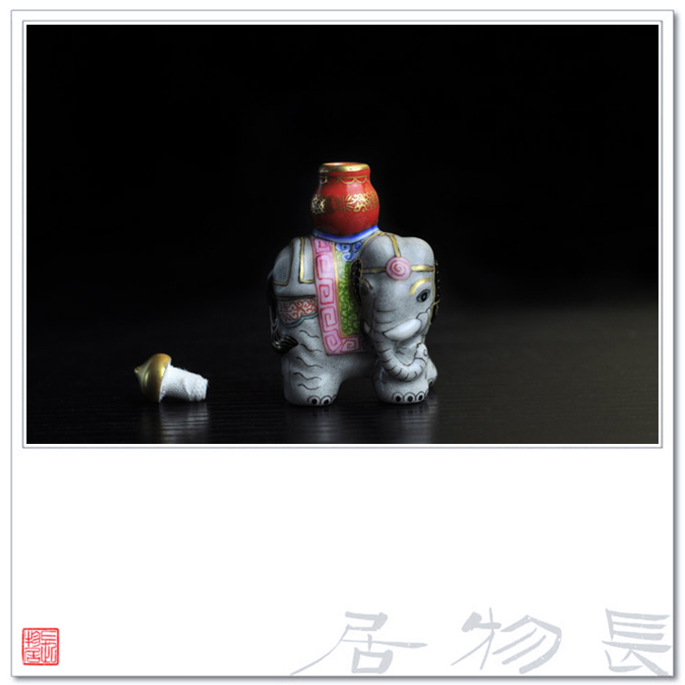 Offered home - cooked hand - made in pastel paint snuff bottle of taiping have jingdezhen ceramic four ancient manually as play
