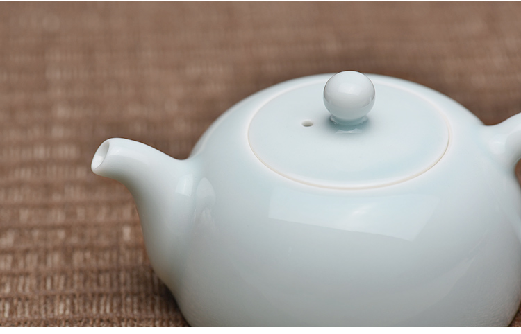 Offered home - cooked at taste, green glaze teapot jingdezhen ceramic tea set manually single glaze porcelain teapots