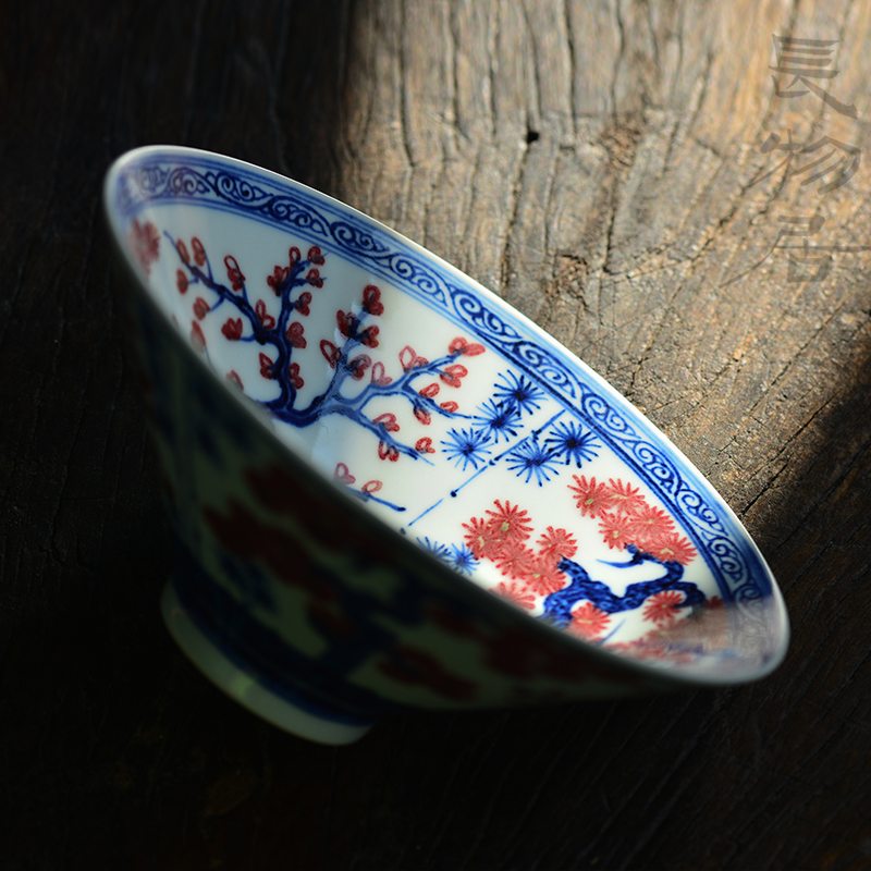 Offered home - cooked in hand - made porcelain youligong shochiku mei hat to bowl of jingdezhen ceramics by hand Chinese food bowl of soup bowl