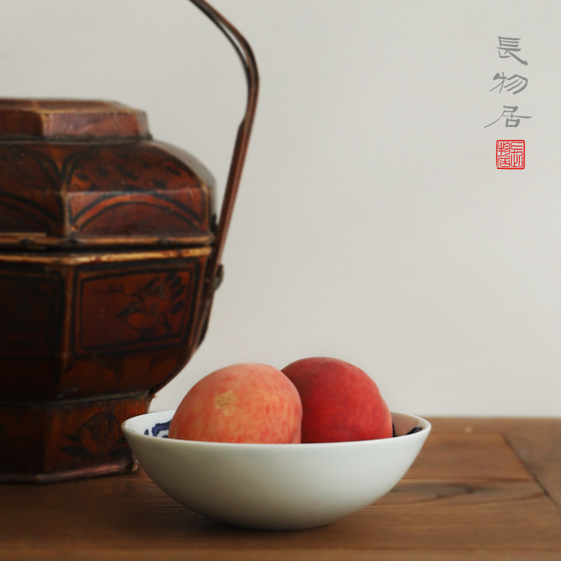 Offered home - cooked hand - made lines tao killings in blue and white lie the foot bowl of jingdezhen ceramic light dessert bowl meal to use small shallow expressions using