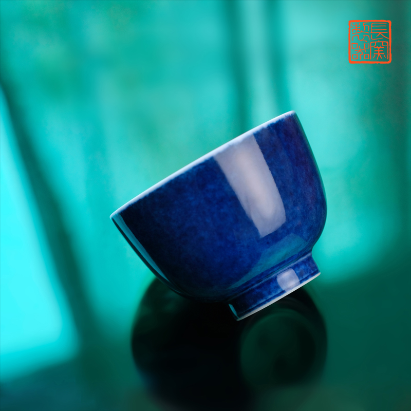 Offered home - cooked ju long up controller spilled maintain taste a cup of jingdezhen blue view of pure hand - made master cup of tea